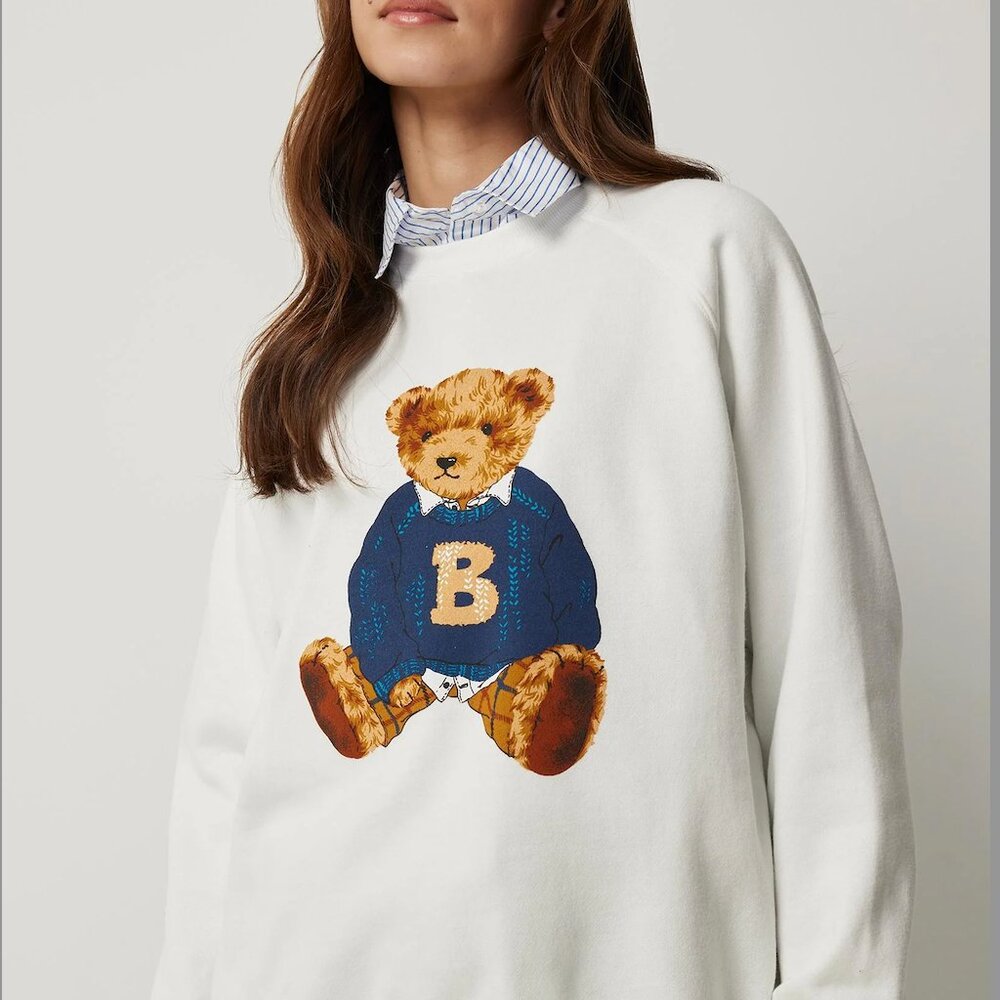 Teddy Bear Raglan Sweater